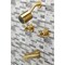 Kingston Brass Tub and Shower Faucet, Brushed Brass, Wall Mount KBX8147ZX - alternate 3